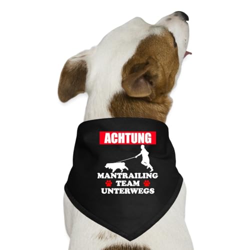 Spreadshirt Achtung Mantrailing Team Unterwegs Hund Geschenkidee Hunde-Bandana, One Size, Schwarz Spreadshirt Achtung Mantrailing Team Unterwegs Hund Geschenkidee Hunde-Bandana, One Size, Schwarz von Spreadshirt