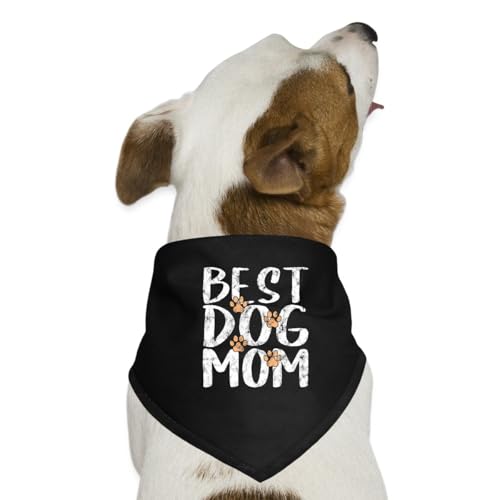 Spreadshirt Best Dog Mom Geschenk Für Hundebesitzer Hundemama Hunde-Bandana, One Size, Schwarz Spreadshirt Best Dog Mom Geschenk Für Hundebesitzer Hundemama Hunde-Bandana, One Size, Schwarz von Spreadshirt
