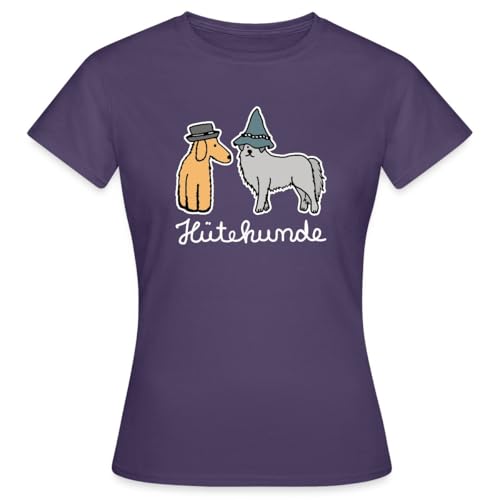 Spreadshirt Hütehunde Hunde Mit Hut Wortspiel Frauen T-Shirt, XL, Dunkellila Spreadshirt Hütehunde Hunde Mit Hut Wortspiel Frauen T-Shirt, XL, Dunkellila von Spreadshirt