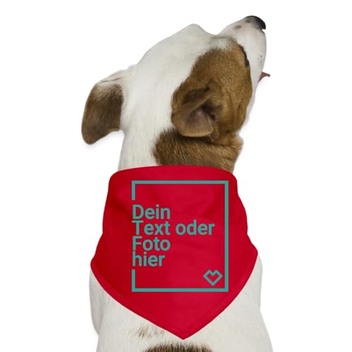 Spreadshirt Hunde Halstuch Selbst Gestalten Mit Foto Oder Text Wunschmotiv | Personalisierbares Hunde-Bandana, One Size, Rot Spreadshirt Hunde Halstuch Selbst Gestalten Mit Foto Oder Text Wunschmotiv | Personalisierbares Hunde-Bandana, One Size, Rot von Spreadshirt