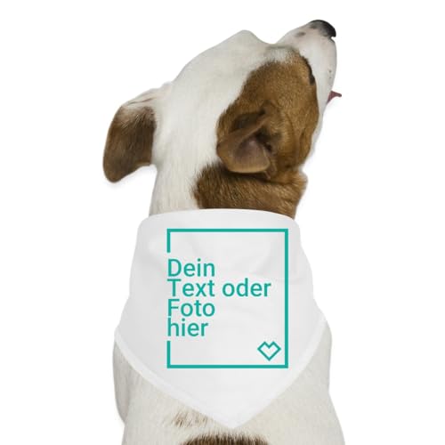 Spreadshirt Hunde Halstuch Selbst Gestalten Mit Foto Oder Text Wunschmotiv | Personalisierbares Hunde-Bandana, One Size, Weiß Spreadshirt Hunde Halstuch Selbst Gestalten Mit Foto Oder Text Wunschmotiv | Personalisierbares Hunde-Bandana, One Size, Weiß von Spreadshirt