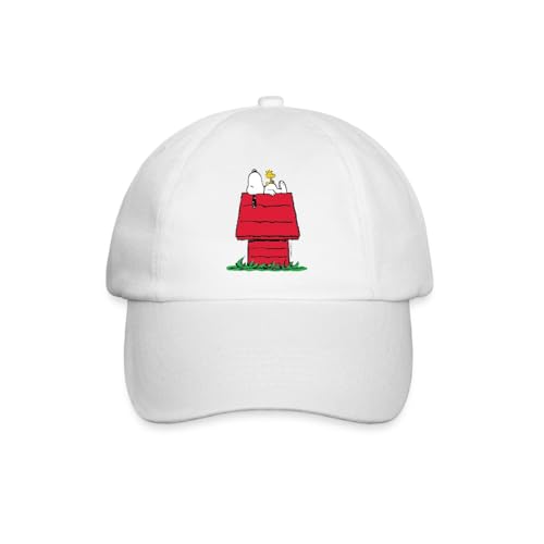 Spreadshirt Peanuts Snoopy Woodstock Und Die Hundehütte Baseballkappe, One Size, Weiß/Weiß Spreadshirt Peanuts Snoopy Woodstock Und Die Hundehütte Baseballkappe, One Size, Weiß/Weiß von Spreadshirt