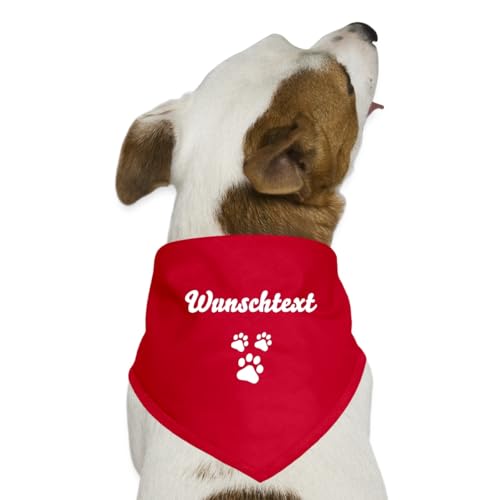 Spreadshirt Pfoten Hundehalstuch Personalisierbar Hunde-Bandana, One Size, Rot Spreadshirt Pfoten Hundehalstuch Personalisierbar Hunde-Bandana, One Size, Rot von Spreadshirt