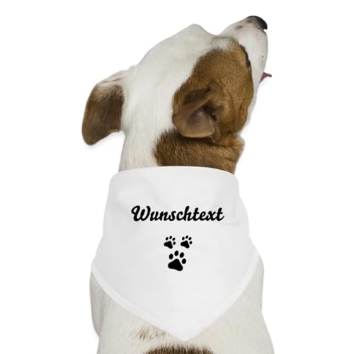 Spreadshirt Pfoten Hundehalstuch Personalisierbar Hunde-Bandana, One Size, Weiß Spreadshirt Pfoten Hundehalstuch Personalisierbar Hunde-Bandana, One Size, Weiß von Spreadshirt