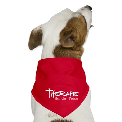 Spreadshirt Therapie Hunde Team Geschenkidee Weiß Spruch Hunde-Bandana, One Size, Rot Spreadshirt Therapie Hunde Team Geschenkidee Weiß Spruch Hunde-Bandana, One Size, Rot von Spreadshirt