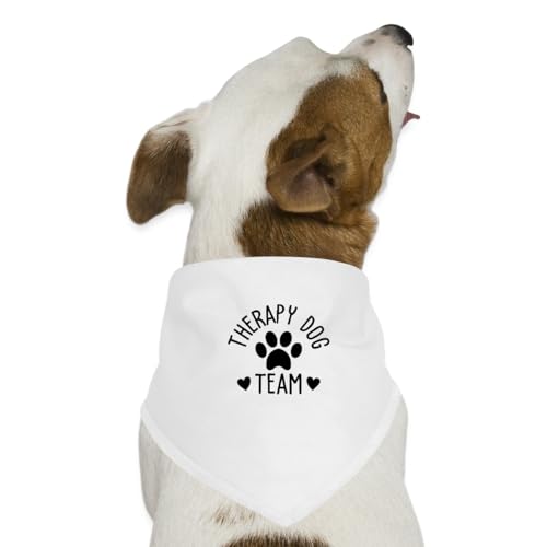 Spreadshirt Therapy Dog Team Therapiehunde-Besitzer Hunde-Bandana, One Size, Weiß Spreadshirt Therapy Dog Team Therapiehunde-Besitzer Hunde-Bandana, One Size, Weiß von Spreadshirt