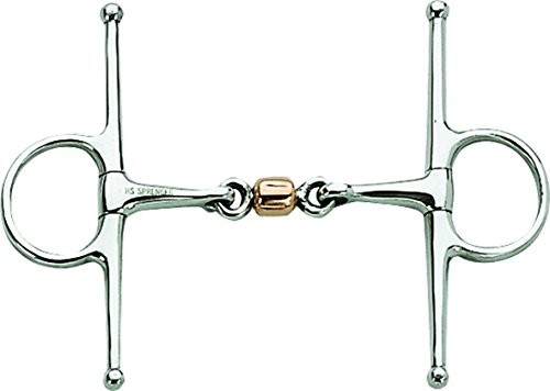 Sprenger 4125614556 Schenkeltrense mit Kupferrolle Edelstahl Rostfrei, 56 von Herm Sprenger