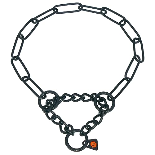 Sprenger Hundehalskette mit Durchzugskette 3mm I Edelstahl rostfreies Hundehalsband für langhaar Hunderassen bis 55 kg - schwarz (50 cm) Sprenger Hundehalskette mit Durchzugskette 3mm I Edelstahl rostfreies Hundehalsband für langhaar Hunderassen bis 55 kg - schwarz (50 cm) von Herm Sprenger