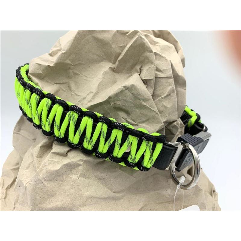 Sprenger Paracord Halsband mit ClickLock Verschluss 45 cm Gelb von Sprenger