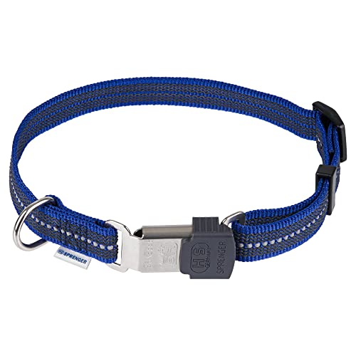 Verstellbares Halsband - reflektierend, blau, 40-55 cm von HS Sprenger