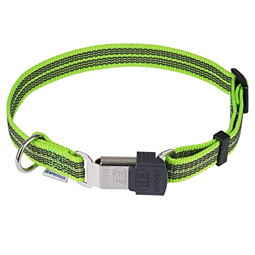 Verstellbares Halsband - reflektierend, grün, 30-45 cm von SPRENGER
