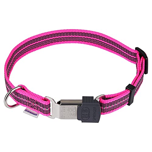 Verstellbares Halsband - reflektierend, pink, 40-55 cm von SPRENGER