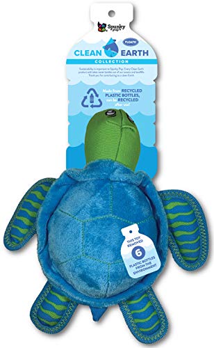 Spunky pup Clean Earth Plüschschildkröte | aus 100% recycelten Wasserflaschen | groß von Spunky Pup