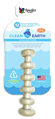 Spunky Pup Clean Earth recycelter Stab | aus 100% recycelten Wasserflaschen, grau von Spunky Pup