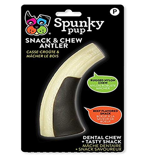 Spunky pup 2015 Snack & Chew Geweih Spielzeug, Welpe, Puppy von Spunky Pup