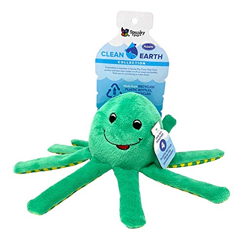Spunky pup Clean Earth Plüsch-Oktopus | aus 100% recycelten Wasserflaschen | groß von Spunky Pup