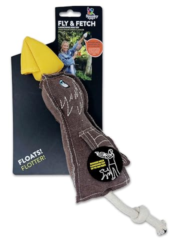 Spunky pup Fly & Fetch Hundespielzeug – langlebiger, schwimmender, interaktiver Bungee-Launcher zum Apportieren und Wasserspielen, Segeltuchadler Spunky pup Fly & Fetch Hundespielzeug – langlebiger, schwimmender, interaktiver Bungee-Launcher zum Apportieren und Wasserspielen, Segeltuchadler von Spunky Pup