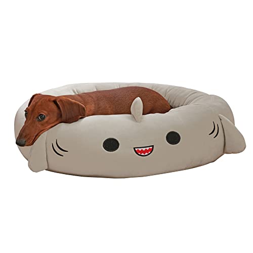 Squishmallows Gordon Shark Haustierbett, 61 cm, ultraweich, Plüsch, Gr. M von Squishmallows