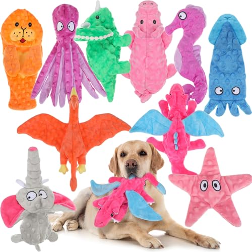 Sratte Quietschspielzeug für Hunde, keine Füllung, knisterndes Hundespielzeug für aggressive Kauer, Plüsch, Zahnen, Welpen, Quietschspielzeug, Tiere, Kauspielzeug für kleine, mittelgroße und große Sratte Quietschspielzeug für Hunde, keine Füllung, knisterndes Hundespielzeug für aggressive Kauer, Plüsch, Zahnen, Welpen, Quietschspielzeug, Tiere, Kauspielzeug für kleine, mittelgroße und große von Sratte
