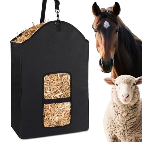 Srefaka Heusack Ziegenheu Futterstation langlebig, einfach aufzuhängen, geeignet für Pferde, Esel, Kühe, Schafe usw Srefaka Heusack Ziegenheu Futterstation langlebig, einfach aufzuhängen, geeignet für Pferde, Esel, Kühe, Schafe usw von Srefaka