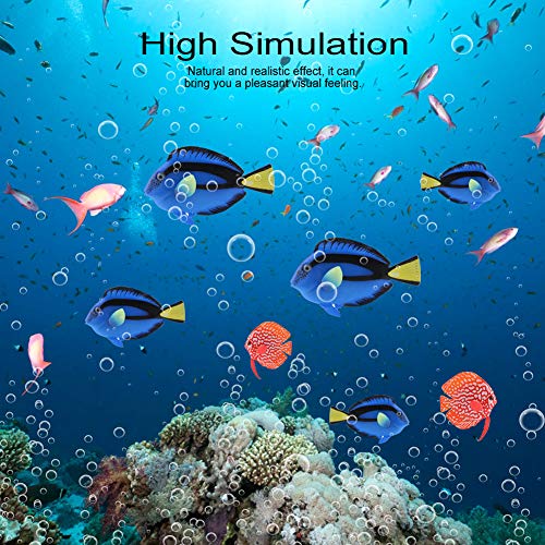 Sren Künstlicher Silikonfisch, ungiftiger Simulationsfisch, natürlich für Aquarium und Salzwasseraquarium Home Decorating(Blue Hanging) von Sren