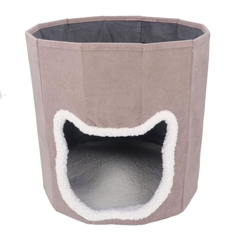 2-lagiges Katzenhaus, Faltbares Katzenbett, Weiche, Warme Katzenbetthöhle mit Abnehmbarem Kissen für Zuhause, Reisen Im Freien 2-lagiges Katzenhaus, Faltbares Katzenbett, Weiche, Warme Katzenbetthöhle mit Abnehmbarem Kissen für Zuhause, Reisen Im Freien von Srliya