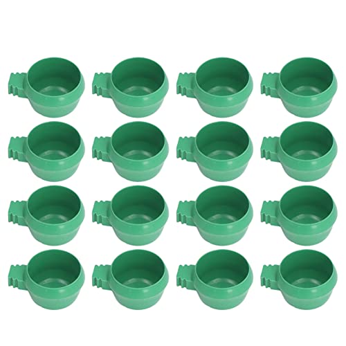25 Stück Mini-Vogelpapageien Futter-Wassernapf Inlay-Installation Runde Grüne Papageien Kleine Futter-Wassernapf Bauernhöfe Zuhause (S) von Srliya