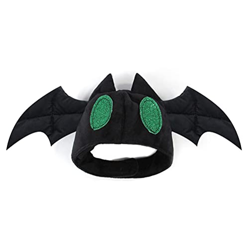 Fledermaus-Kopfbedeckung Haustiere, Süßes und Kreatives Halloween-Kostüm aus Weichem Baumwollmaterial, 26 X 15 X 3 cm, Geeignet Partys und Feiertage (Srliya6w10kpuz4a-15) von Srliya