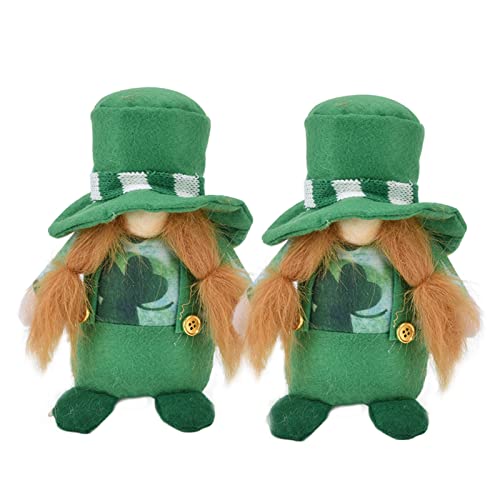Grüne Hut-Zwergpuppe, Niedliche Handgefertigte Gesichtslose St. Patrick's Day-Dekoration für den Sofatisch Im Zimmer, Hergestellt (Green Leaf Grüne Hut-Zwergpuppe, Niedliche Handgefertigte Gesichtslose St. Patrick's Day-Dekoration für den Sofatisch Im Zimmer, Hergestellt (Green Leaf von Srliya