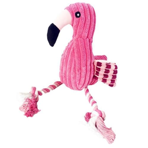 Srliya Kauendes Plüschspielzeug Haustiere in Flamingo-Form, Bissfest, Quietschendes Spielzeug, Interaktives Zahnungsspielzeug Zur Angstreduzierung Hunde und Katzen Srliya Kauendes Plüschspielzeug Haustiere in Flamingo-Form, Bissfest, Quietschendes Spielzeug, Interaktives Zahnungsspielzeug Zur Angstreduzierung Hunde und Katzen von Srliya