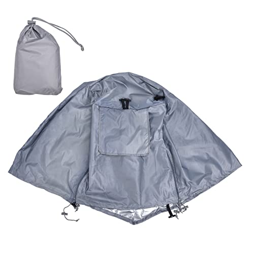 Srliya 79 X 53 X 50,8 cm Outdoor-Hundekäfigabdeckung, Sonnenschutz, wasserdichte Haustierhüttenabdeckung für Hundekäfige aus Draht (Grau) von Srliya
