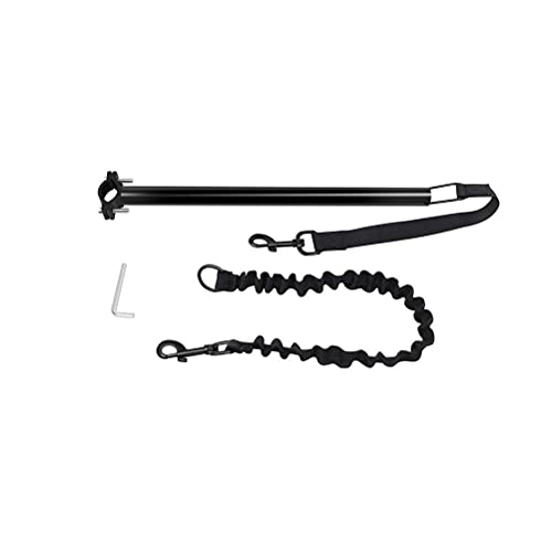 Srliya Fahrradhundleine, Hände Kostenloses Fahrradbefestigungssicherheitspol, Zum Trainingsjoggen mit Einziehbarem Seil, Eisenstab Nylon, Schwarz, Länge 43 cm Srliya Fahrradhundleine, Hände Kostenloses Fahrradbefestigungssicherheitspol, Zum Trainingsjoggen mit Einziehbarem Seil, Eisenstab Nylon, Schwarz, Länge 43 cm von Srliya
