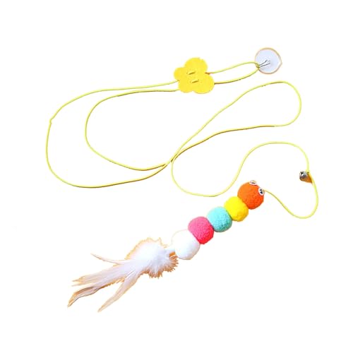 Srliya Hängende Tür Katzenfeder Spielzeug Selbstspiel Retractable Hanging Interactive Cat Feather Toy Katze Katze Necken Spielzeug für Katzenkätzchen Innenräume Srliya Hängende Tür Katzenfeder Spielzeug Selbstspiel Retractable Hanging Interactive Cat Feather Toy Katze Katze Necken Spielzeug für Katzenkätzchen Innenräume von Srliya