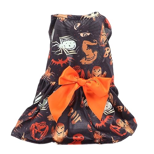 Srliya Halloween-Hundekleid, Niedliches Einzigartiges Muster, Bequem, Weich, Urlaubsoutfit, Kleidung, Hundekleider für Welpen von Srliya