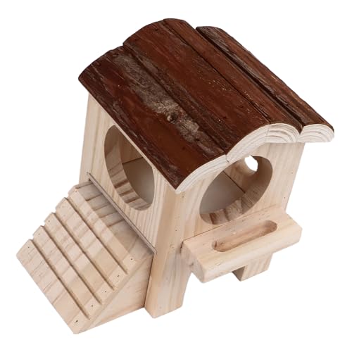 Srliya Hamsterhaus, Hamsterversteck, Holz, Hamsterversteck, Kleines Haustierhaus, Lebensraum, Dekoration für Meerschweinchen, Rennmäuse, Ratten, Kleine Tiere Srliya Hamsterhaus, Hamsterversteck, Holz, Hamsterversteck, Kleines Haustierhaus, Lebensraum, Dekoration für Meerschweinchen, Rennmäuse, Ratten, Kleine Tiere von Srliya