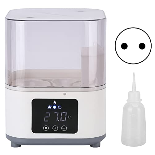 Srliya Inkubator 6 Eier Vollautomatische Geflügelbrutmaschine mit Temperaturregelung für den Bauernhof EU-Stecker 220 V von Srliya