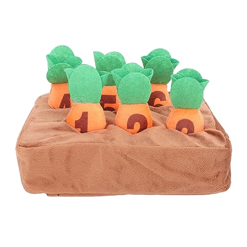 Srliya Quietschende Karotten-Anreicherungs-Hundespielzeug, Kaubares, Interaktives Plüsch-Seek-Karotten-Hundespielzeug für Kinder Srliya Quietschende Karotten-Anreicherungs-Hundespielzeug, Kaubares, Interaktives Plüsch-Seek-Karotten-Hundespielzeug für Kinder von Srliya
