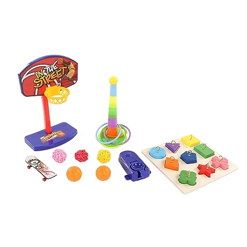 Stapelbares Papageien-Vogelspielzeug für Kakadus, Spielen mit Leuchtend Bunten, Sicheren Holzpuzzle-Set, Geeignet für Sittiche, ABS-Material Stapelbares Papageien-Vogelspielzeug für Kakadus, Spielen mit Leuchtend Bunten, Sicheren Holzpuzzle-Set, Geeignet für Sittiche, ABS-Material von Srliya