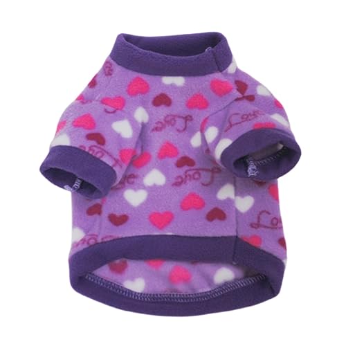 Warmer Overall für Hunde, und Winter, Modisch, Niedlich, Lila Herzmuster, Winddicht, Haustierkleidung für den Täglichen Gebrauch zu Hause und Im Freien Warmer Overall für Hunde, und Winter, Modisch, Niedlich, Lila Herzmuster, Winddicht, Haustierkleidung für den Täglichen Gebrauch zu Hause und Im Freien von Srliya