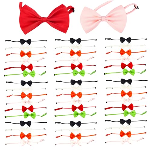 50pcs Dog Bowtie, 16 Zoll Katze Bowtie, verstellbare Polyester Bogen für Hunde, lebendige dekorative Haustierfliege für Cosplay, formelle Ereignisse, zufällige Farbe 50pcs Dog Bowtie, 16 Zoll Katze Bowtie, verstellbare Polyester Bogen für Hunde, lebendige dekorative Haustierfliege für Cosplay, formelle Ereignisse, zufällige Farbe von Ssguopte