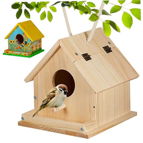 Bird House Kit Holzfarbe Build DIY Kits Pinselschraubendreher Montageschrauben 6 Farbe Kinder 3+ Bird House Kit Holzfarbe Build DIY Kits Pinselschraubendreher Montageschrauben 6 Farbe Kinder 3+ von Ssguopte