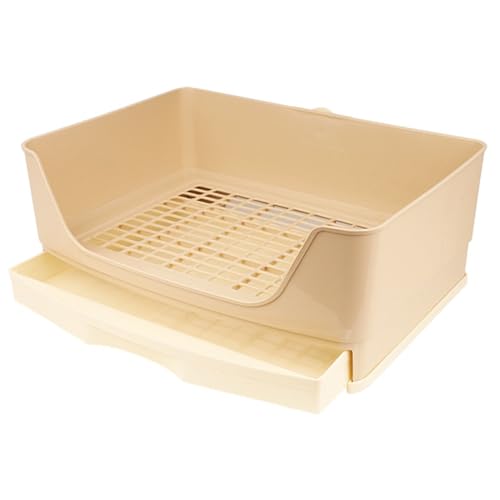 Kaninchendrüsenschachtel, 15,8x11x6 Plastik Bunny Müllschachtel mit Schubladen, Töpfchen -Trainer Haustierpfanne leicht zu reinigen Meerschweinchen -Katzentoilette für Kaninchen, Meerschweinchen, von Ssguopte