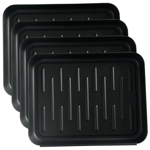 Kofferraumschalen für Eingangseingang, 4pcs 14x11 Zoll wasserdichtes Kunststoffschale mit erhöhter Kante, Nicht -Slip -Schuhmatte für Blumenpot, Haustier -Fütterungsmatten Kofferraumschalen für Eingangseingang, 4pcs 14x11 Zoll wasserdichtes Kunststoffschale mit erhöhter Kante, Nicht -Slip -Schuhmatte für Blumenpot, Haustier -Fütterungsmatten von Ssguopte