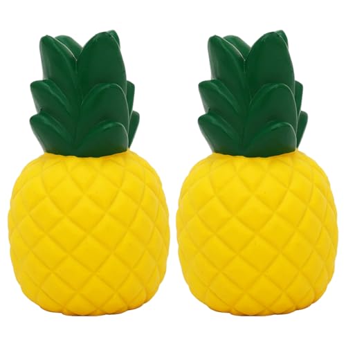 Ssguopte 2 Ananas-Hundespielzeuge: Unzerstörbares Hundequietschspielzeug aus Silikon zur Zahnreinigung Zum Spielen Ssguopte 2 Ananas-Hundespielzeuge: Unzerstörbares Hundequietschspielzeug aus Silikon zur Zahnreinigung Zum Spielen von Ssguopte