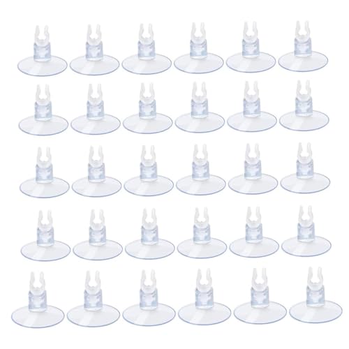 Ssguopte 30 Prozent Aquariumsaugne, 4 × 25 mm Plastikfischtanksaugne, Fischtankbehörden für Schildkröte, Frosch von Ssguopte