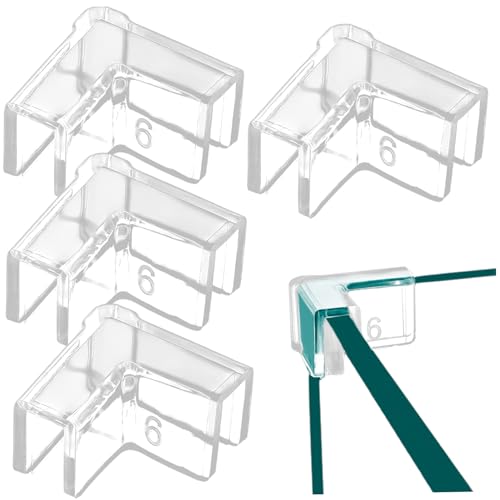 Ssguopte 4PCS -Eckschutz für Aquarium, PVC Clear Eck Fischtankanzug für 6 mm Dicke Fischtank von Ssguopte