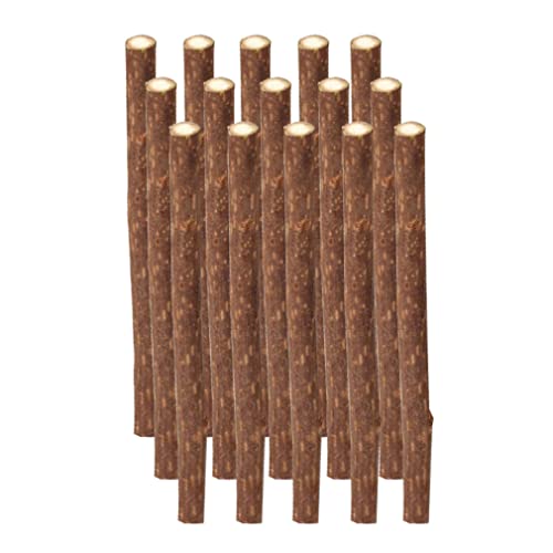 Ssguopte Catnip Sticks Natural Silvervine Matatabi Chew Sticks Molar Toy for Cat Teeth Cleaning 15PCS von Ssguopte
