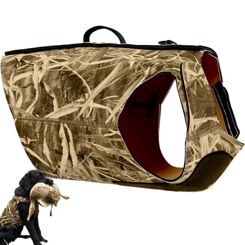 Ssguopte Hundejagdweste, isolierte Komfort -Hundweste mit Griff, Tarnjagdzubehör für Outdoor von Ssguopte