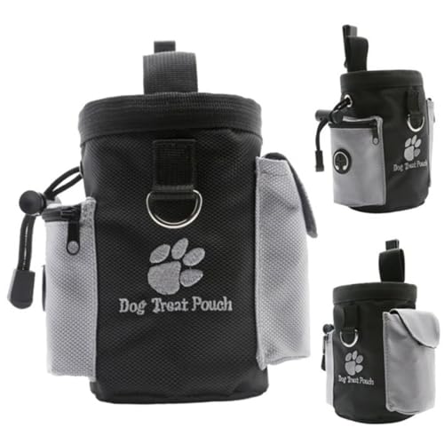 Ssguopte Hundetraining behandeln Taschen tragbare abnehmbare Haustier Feed Taschenpocket Snack Belohnung Taillenbeutel schwarz l von Ssguopte