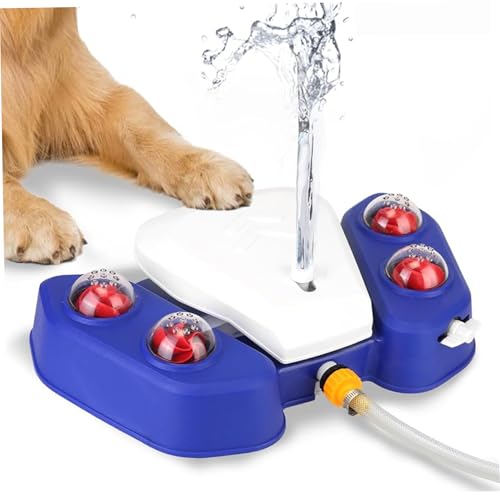 Ssguopte Treten Sie auf Hundewasserbrunnen interaktiver Hund Sprinklerpfote mit Schlauch für frisches Wasser im Freien aktiviert Ssguopte Treten Sie auf Hundewasserbrunnen interaktiver Hund Sprinklerpfote mit Schlauch für frisches Wasser im Freien aktiviert von Ssguopte